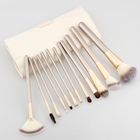 12pc professional makeup brushes - beautystocker